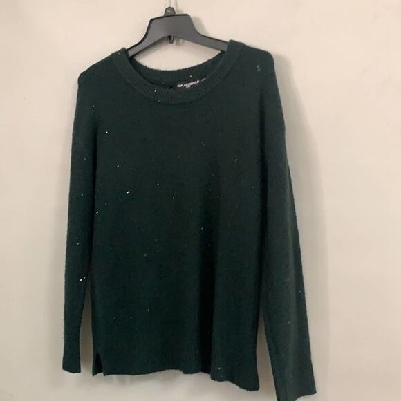 KARL LAGERFELD‎ MWT EMERALD PULLOVER SWEATER SZ  XS - Picture 1 of 8
